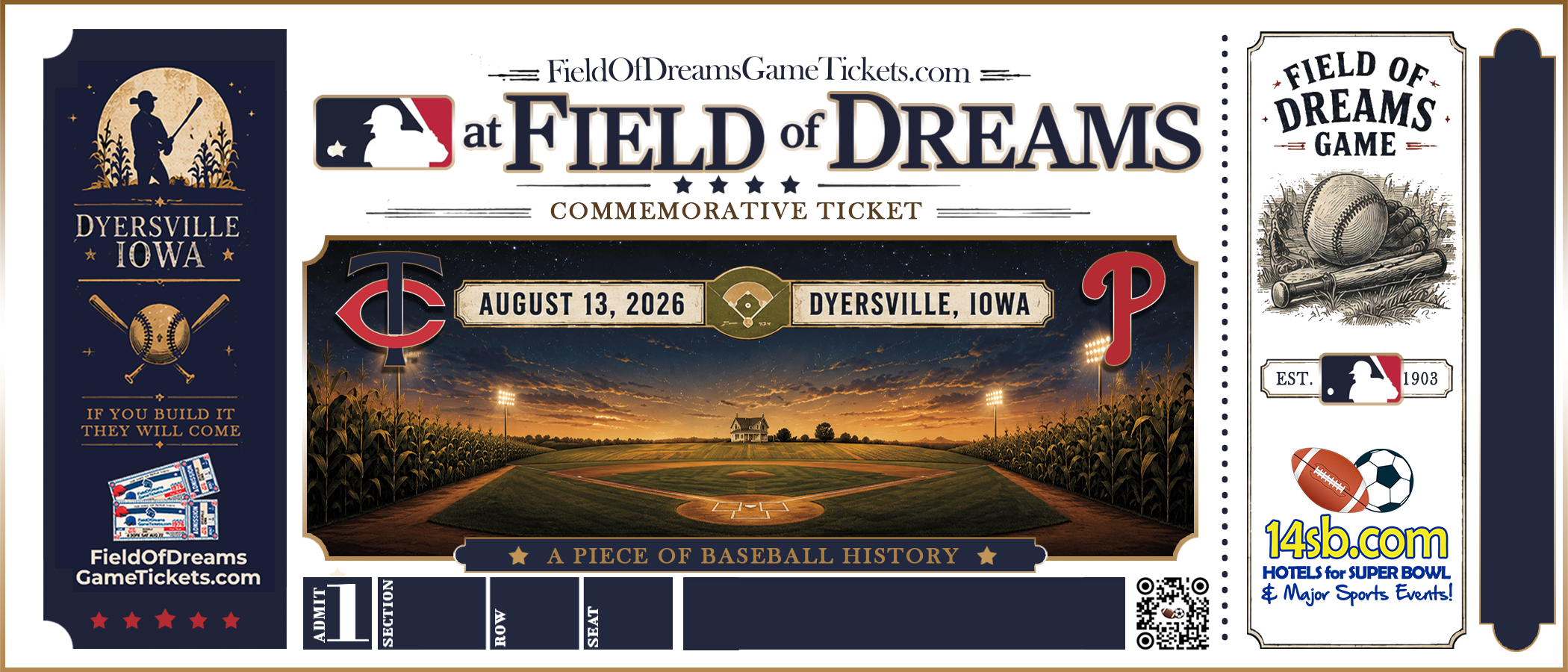 Field of Dreams commemorative ticket