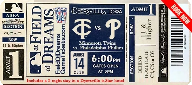 Field of Dreams Ticket 04 Field of Dreams Ticket 04