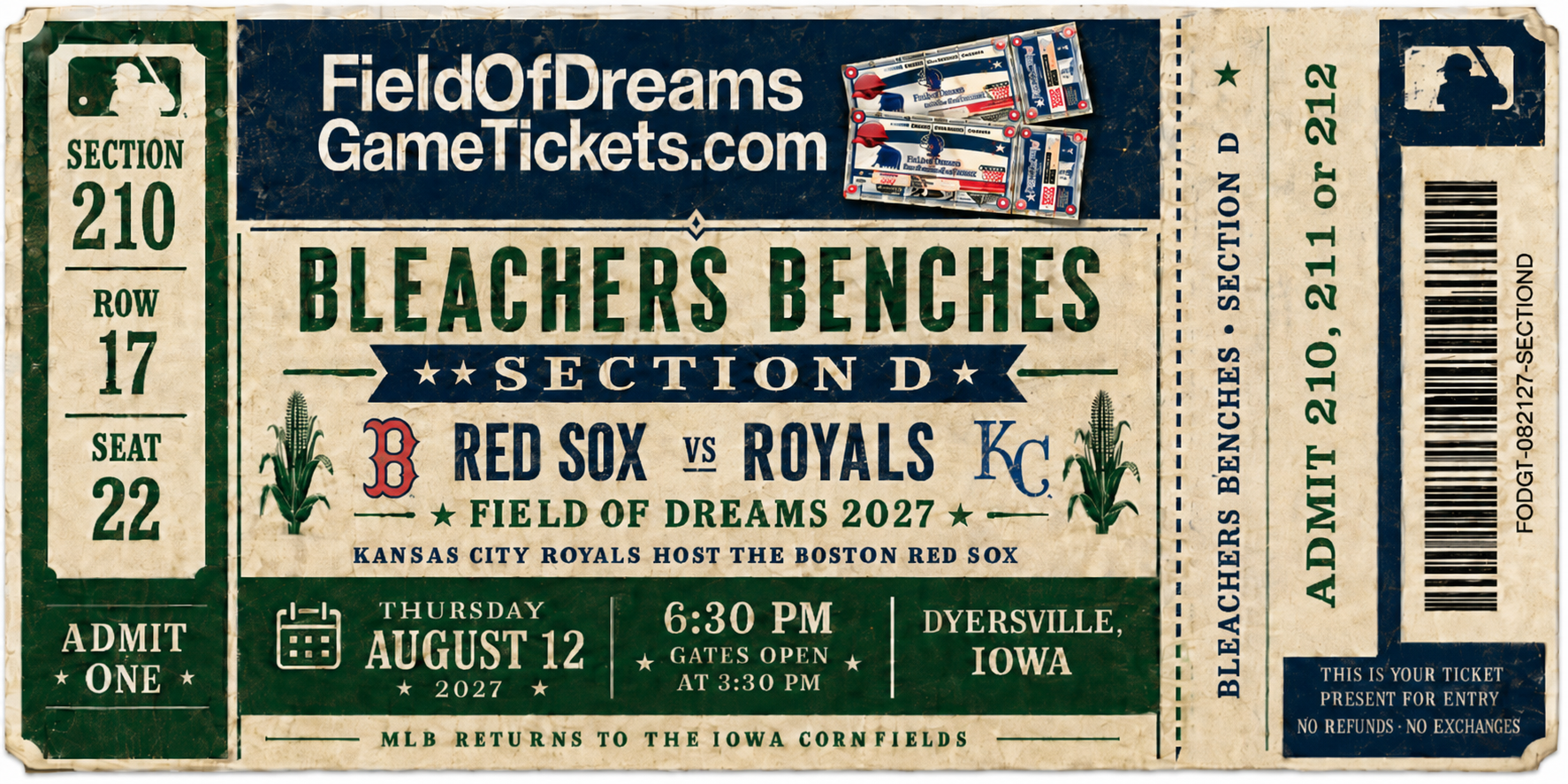 Field of Dreams Ticket 04
