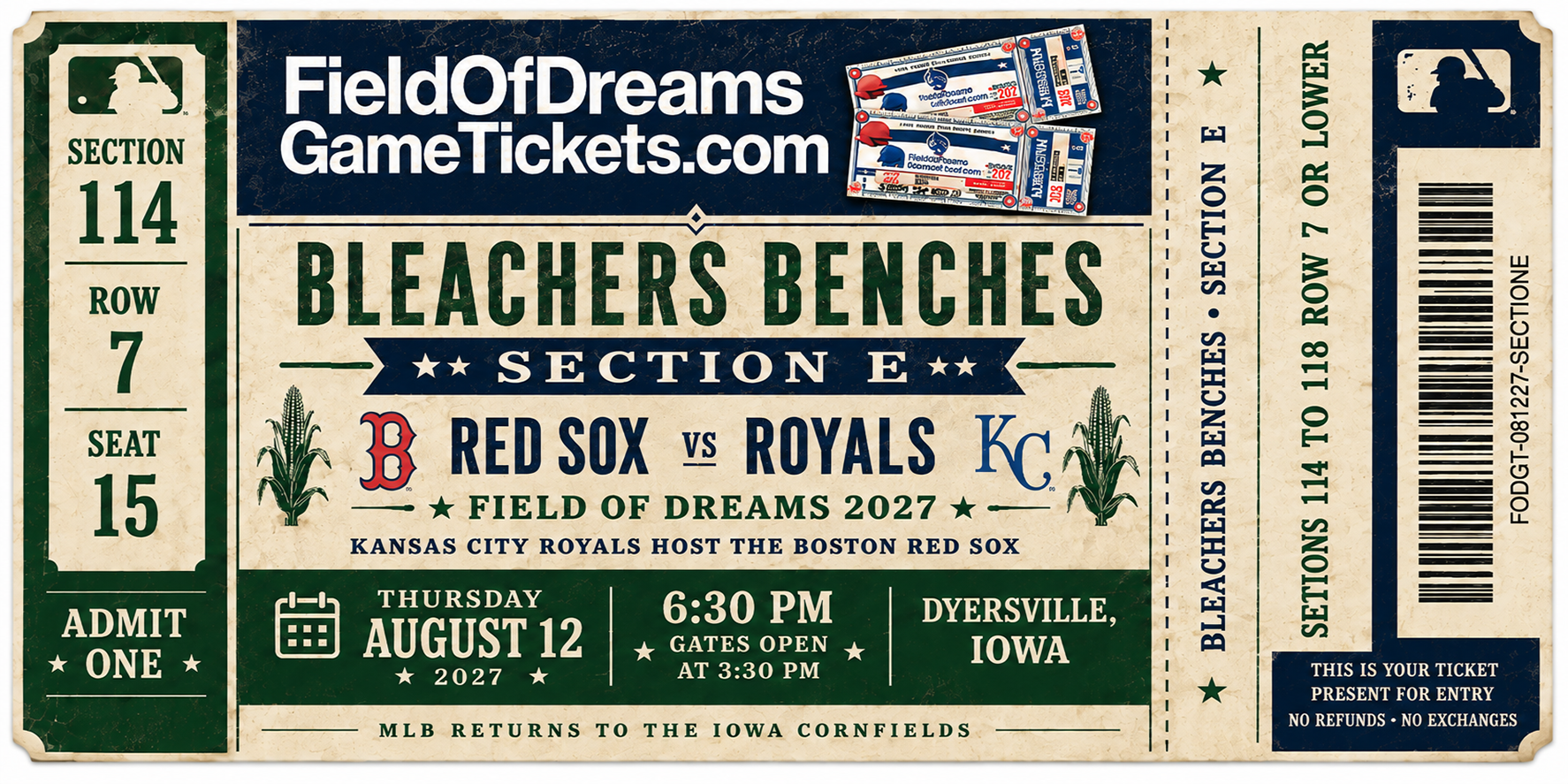 Field of Dreams Ticket 05